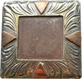 Concho Antique Square Gs Border With Copper Triangles