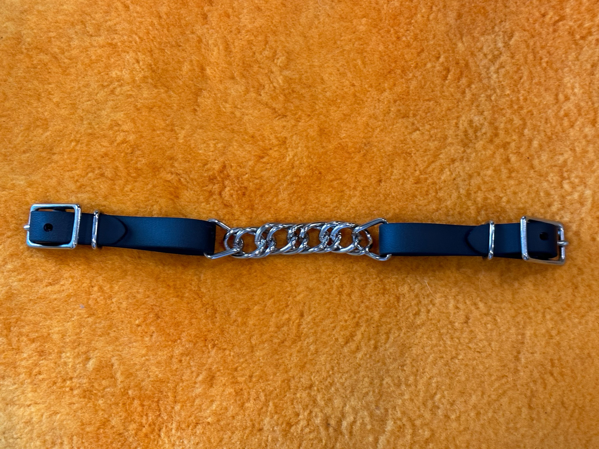 Biothane Curb With Single Row Chain And Two Ss Buckles