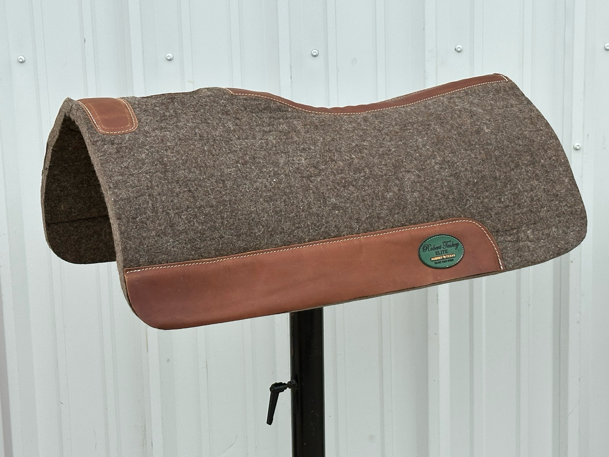 Robert Teskey Elite Contoured 1- inch Thickness Merino Wool Saddle Pad